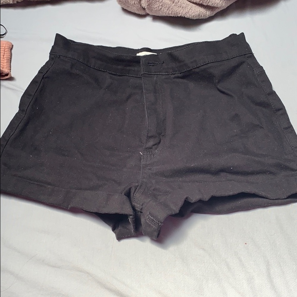 Forever21 black jean shorts